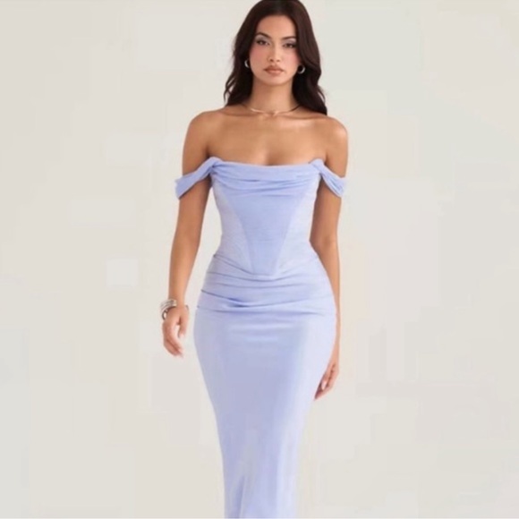 House of CB Dresses & Skirts - House of CB Natalya any Satin Corset Midi Dress- NWT